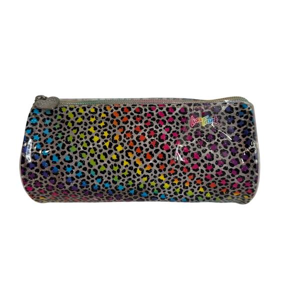 Lisa Frank Cheetah Print Pencil Pouch Make-Up Case Trinket Bag Cosmetic - Picture 1 of 8